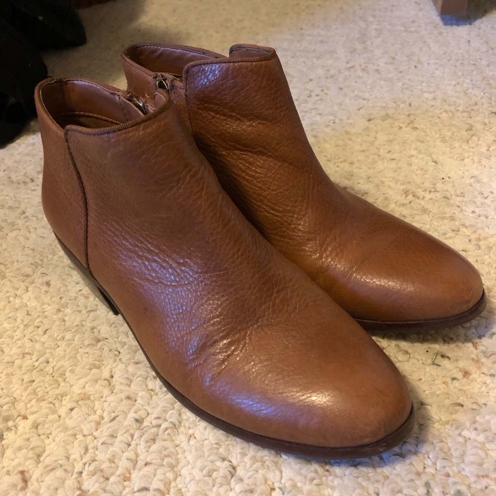 Sam Edelman Brown Leather Booties